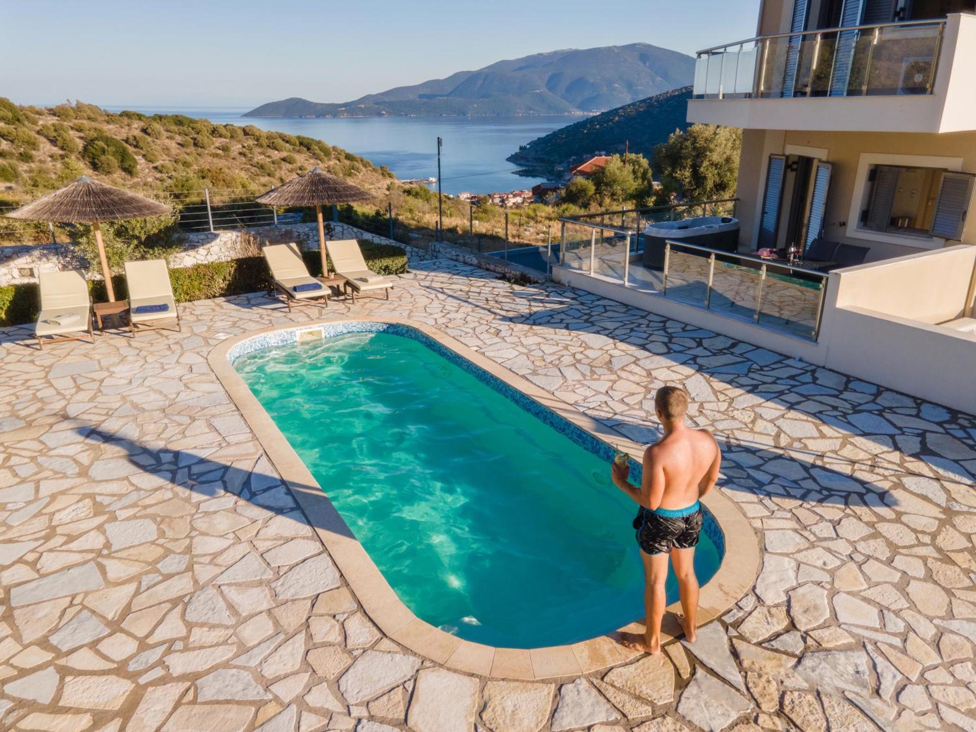 Kefalonia Horizon Villas Agia Efimia エクステリア 写真