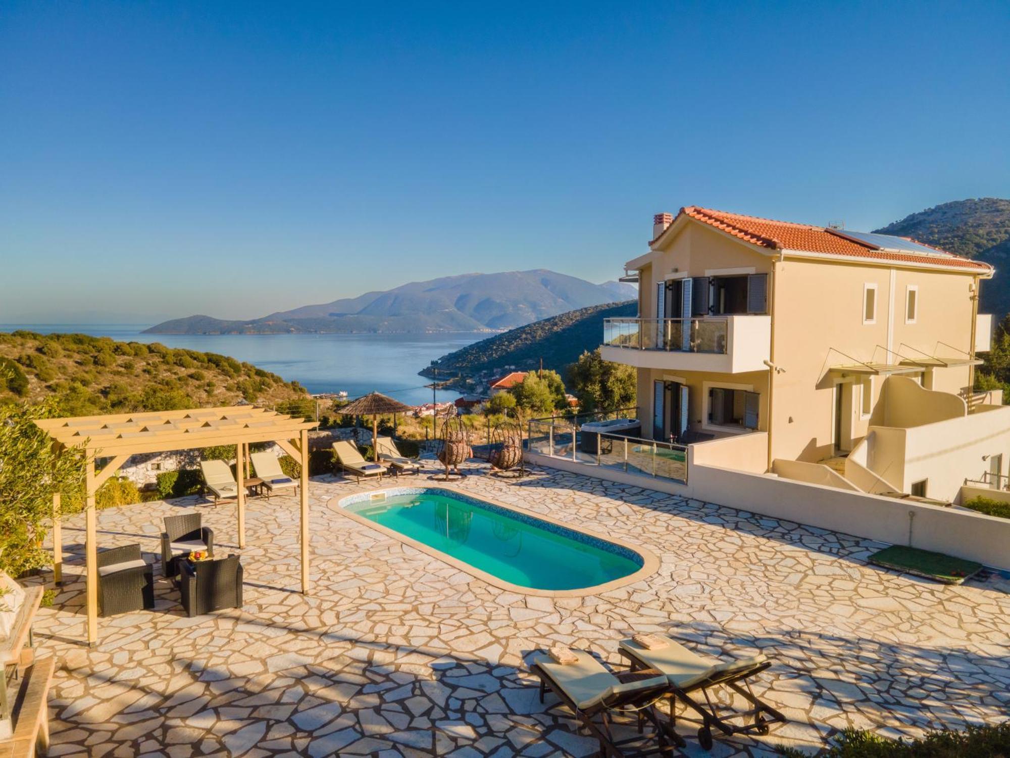 Kefalonia Horizon Villas Agia Efimia エクステリア 写真